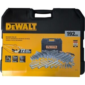 DeWalt DWMT75049 Mechanics Tool Set - 192-Piece Socket and Ratchet‎ Kit W/ Case